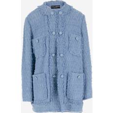 Dolce & Gabbana Women Jackets Dolce & Gabbana Single-Breasted Jacket Clear Blue