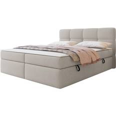 Fasta Kontinentalsängar Mirjan24 Leckersbo Sängpaket 180x200 cm Beige Kontinentalsäng