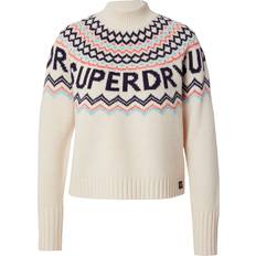 Superdry Vrouw Truien Superdry Fair Isle Jumper - White