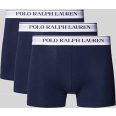 Polo Ralph Lauren Multicoloured Men's Underwear Polo Ralph Lauren Pack of 3 Hipsters in Plain Cotton - Navy Blue