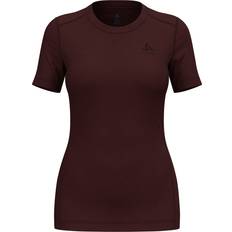 Braun - Damen Basisschicht-Oberteile Odlo Merino 200 Short Sleeve Base Layer