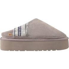 Lamo Jane Faux Fur Platform Slipper - Grey/Multi