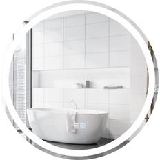 Badezimmerspiegel Costway Rund LED Spiegel 60 cm 3000K-6000K