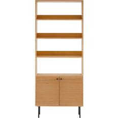 Svarta Bokhyllor House Nordic Regal Kyoto 80 x 30 x 200 cm Bücherregal
