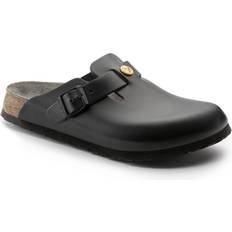 Birkenstock Herren Holzschuhe Birkenstock Boston ESD Naturleder Normal - Schwarz