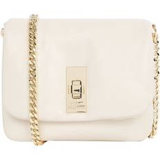 Tommy Hilfiger Hvid Tasker Tommy Hilfiger Chain Strap Soft Leather Crossbody Bag - Sugarcane