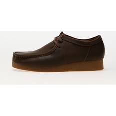 Homme - Marron Mocassins Clarks Wallabeeevo Shoes - Beeswax/Brown