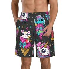 Swimwear Vsdgher Cat Icecream Men's Beach Shorts - Surfing