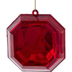 Red Glitter Square Jewel 6 in