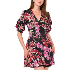 Clothing 1.State Bubble Sleeve Dress - Bright Orchid