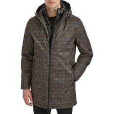 Clothing Water Resistant Quilted Bib Coat - Grey Plaid