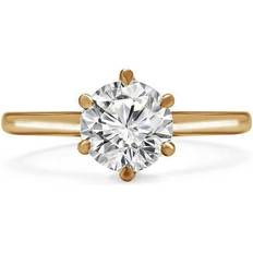 Engagement Rings - Yellow Majesty Diamonds Diamond 6-Prong Solitaire Engagement Ring 14K Yellow Gold