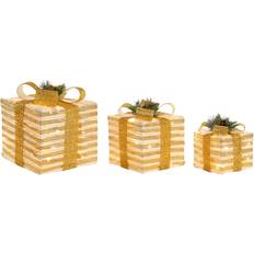 Christmas Tree Ornaments Dkd Home Decor Bauble Set 25 x 25 x 25 cm 3 Pieces Christmas Tree Ornament 3pcs