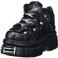New Rock Skor New Rock 106 Stövlar Metallic Urban Black - Svart