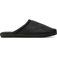 Uomo Pantofole Tommy Hilfiger Slides Mit Label-Applikation - Black