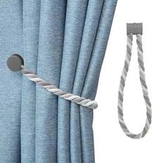 Mounts & Hooks for Curtains Magnetic Braided Cord Curtain 0.8 H x 24.8 W x 0.8 D