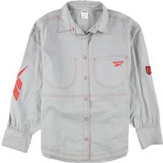 Reebok Shirts Reebok Oversized Button Up Shirt - Grey