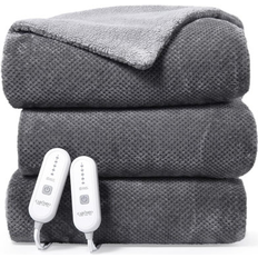 Gaomon Heated Electric Blanket Throw King Size 90" W x 3" L Blankets Gray