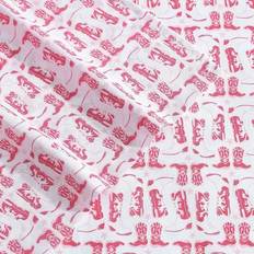 Wrangler Printed Microfiber Set King with 2 Pillowcases Bed Sheet