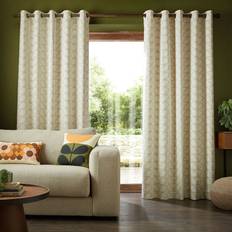 Orla Kiely Curtains & Accessories Orla Kiely Linear Stem Curtain 66 x 72 in Cream