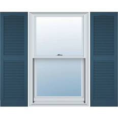 Fönsterluckor Ekena Millwork Livstid Vinyl Standard Persienner 37 x 3 cm Blå Fönsterlucka