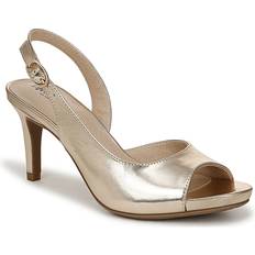 Gold Heels & Pumps LifeStride Teller 2 Slingback Pump - Gold Faux Leather