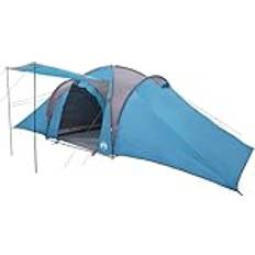 6 ppl. Tents vidaXL Family Tent Dome 6-Person Blue Waterproof