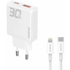Dudao GaN 30W PD-Laddare USB-C USB-A Kabel