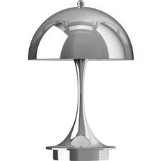 Panthella portable led Louis Poulsen Panthella Chrome Bordlampe 24.1cm