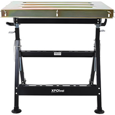 Work Benches 17 Stories 400lbs Load Capacity Welding Workbench Table On Wheels Folding w/ Three Slot Adjustable Tilt Angles & Height gray in Black Wayfair (30.5" H X 24" W X 30" D)