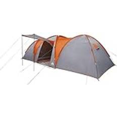 VidaXL Camping & Outdoor vidaXL Kuppel-Familienzelt 8 Personen Grau und Orange Wasserdicht