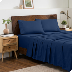 Bare Home Microfiber Cases King 20x36 Dark B Pillow Case Blue