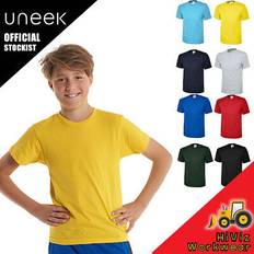 3/4 Tops Uneek Kids Cotton T-Shirt - Black