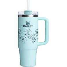 Blue stanley cup Stanley Quencher H2.0 FlowState Winter Wonderland Travel Mug 30fl oz