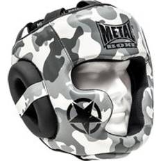 Arts Martiaux Full face boxing head guard Metal Boxe curtex Noir