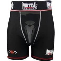 Arts Martiaux Short extra cup Metal Boxe oko Noir