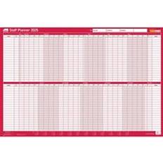 SASCO Staff Mounted Planner 2025 91.5 W x 61 cm