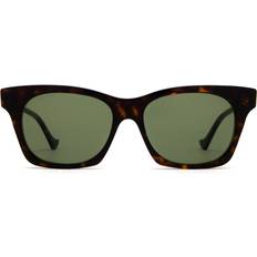 Gucci Tortoises - Voksen Solbriller Gucci GG1299S 002 Solbriller Acetat Havana Grøn Firkantet