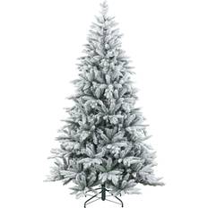 Homcom Artificial Flocked 7 Foot Christmas Tree