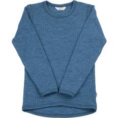 Blå - Merinould Skjorter Joha Bluse - Denim Blå