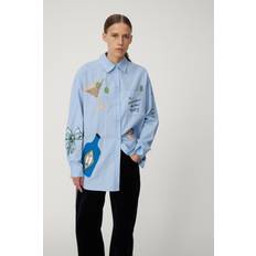 Stella Nova Tøj Stella Nova Bead Embellished Shirt - Dust Blue