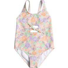 Girls - White Swimsuits Roxy Girls' All About Sol One-Piece Swimsuit - White