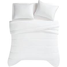 Christian Siriano Cotton Sateen Comforter Set King Bedspread White