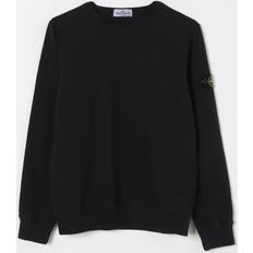 Stone Island Tops Stone Island Organic Cotton Fleece Jersey Sweatshirt - Black