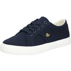 Polo Ralph Lauren Janson II Canvas Sneaker Tyg Karta Nyckelband - Marinblå