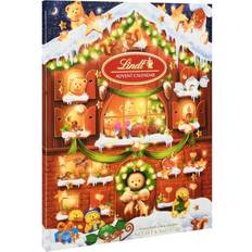 Advent Calendars Lindt Holiday Teddy Bear Chocolate Candy Advent Calendar, 4.5 oz