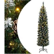 vidaXL Artificial Slim 300 LEDs 180 cm Christmas Tree 180cm