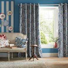 Cath Kidston Strawberry Garden Blackout Eyelet Curtain 229cm x 183cm
