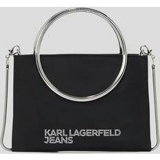 Satin Handväskor Karl Lagerfeld Satin Party Bag - Schwarz