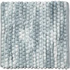 Grey Non-Slip Bath Mats Allure Bath Fashions Marl Chunky Bobble Shower Mat 50 x 50 cm